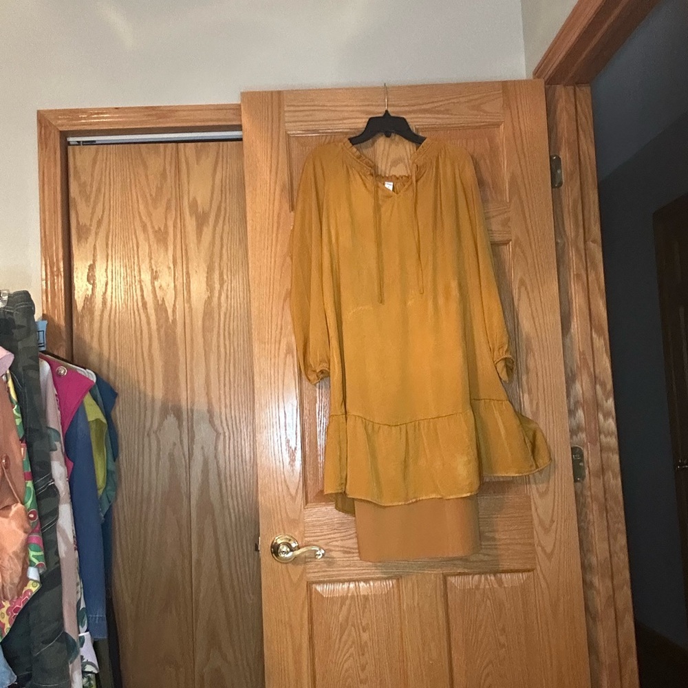 Old Navy Yellow Bishop Sleeve Sundress